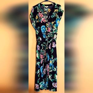 Umgee Jumper with pockets!! Size L - Tropical print!